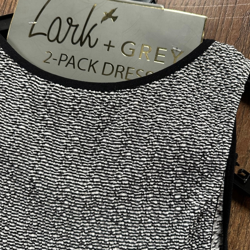 Women's Lark + Grey Black and White Striped Maxi Dress - Picture 11 of 12